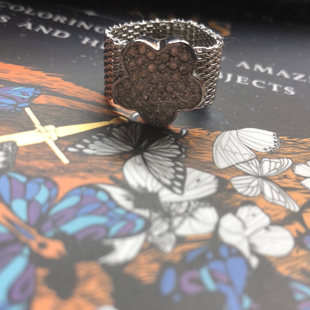 Sterling wide band ring